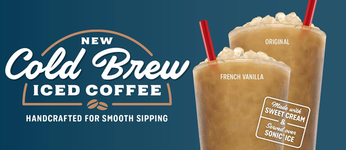 Sonic 1 Cold Brew Medium Iced Coffee