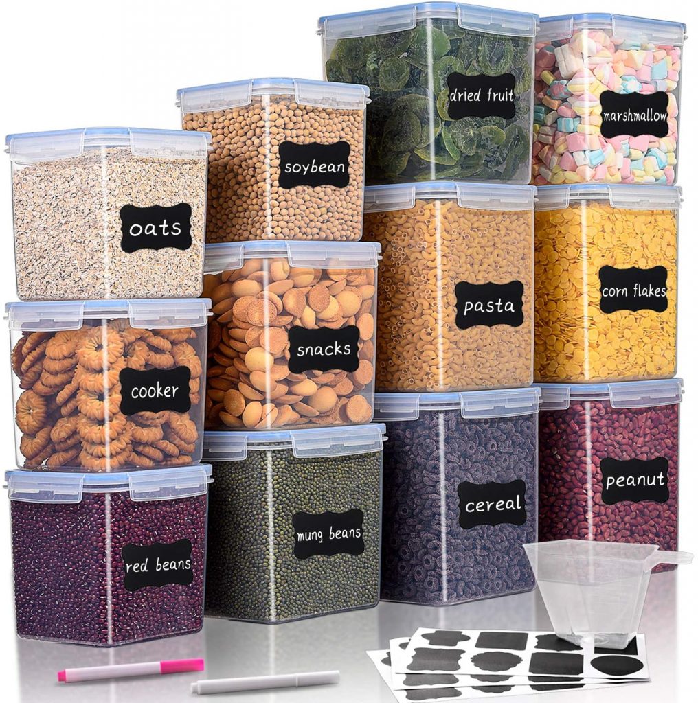  12 Piece Large Airtight Food Storage Containers