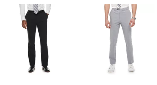 Kohl's: Men's Apt 9 Slim Fit Dress Pants $10 Each