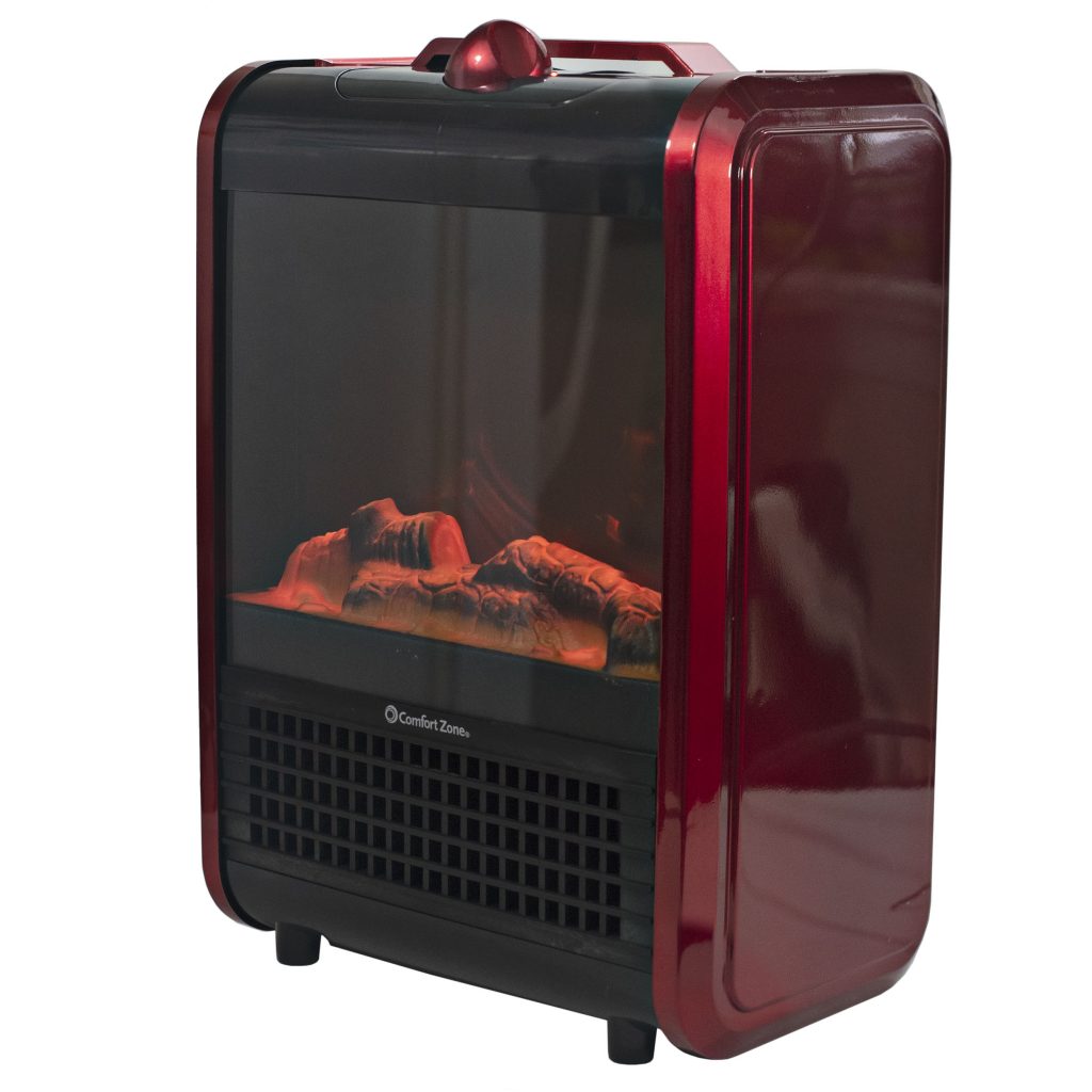 Walmart Live Now Comfort Zone Mini Portable Electric Fireplace Heater