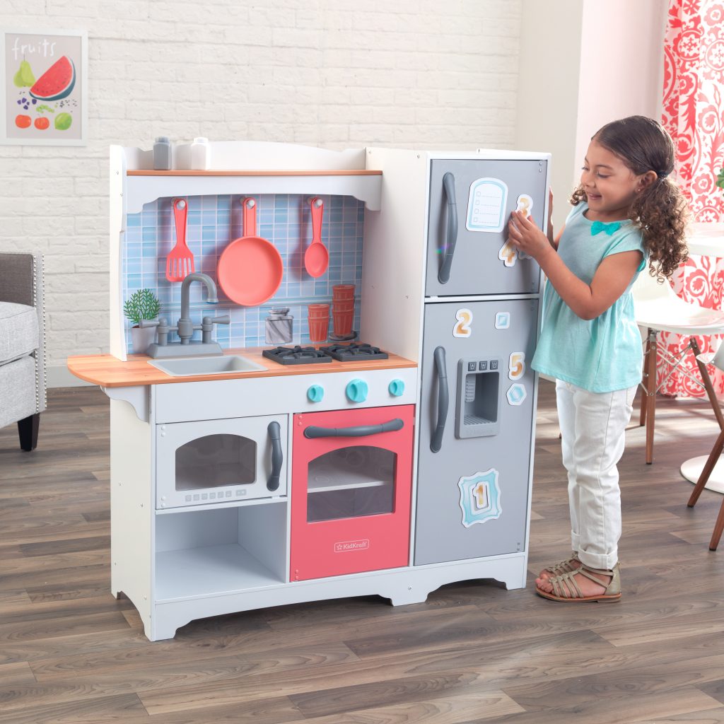 Walmart Live Now: KidKraft Mosaic Magnetic Play Kitchen with 9 Piece