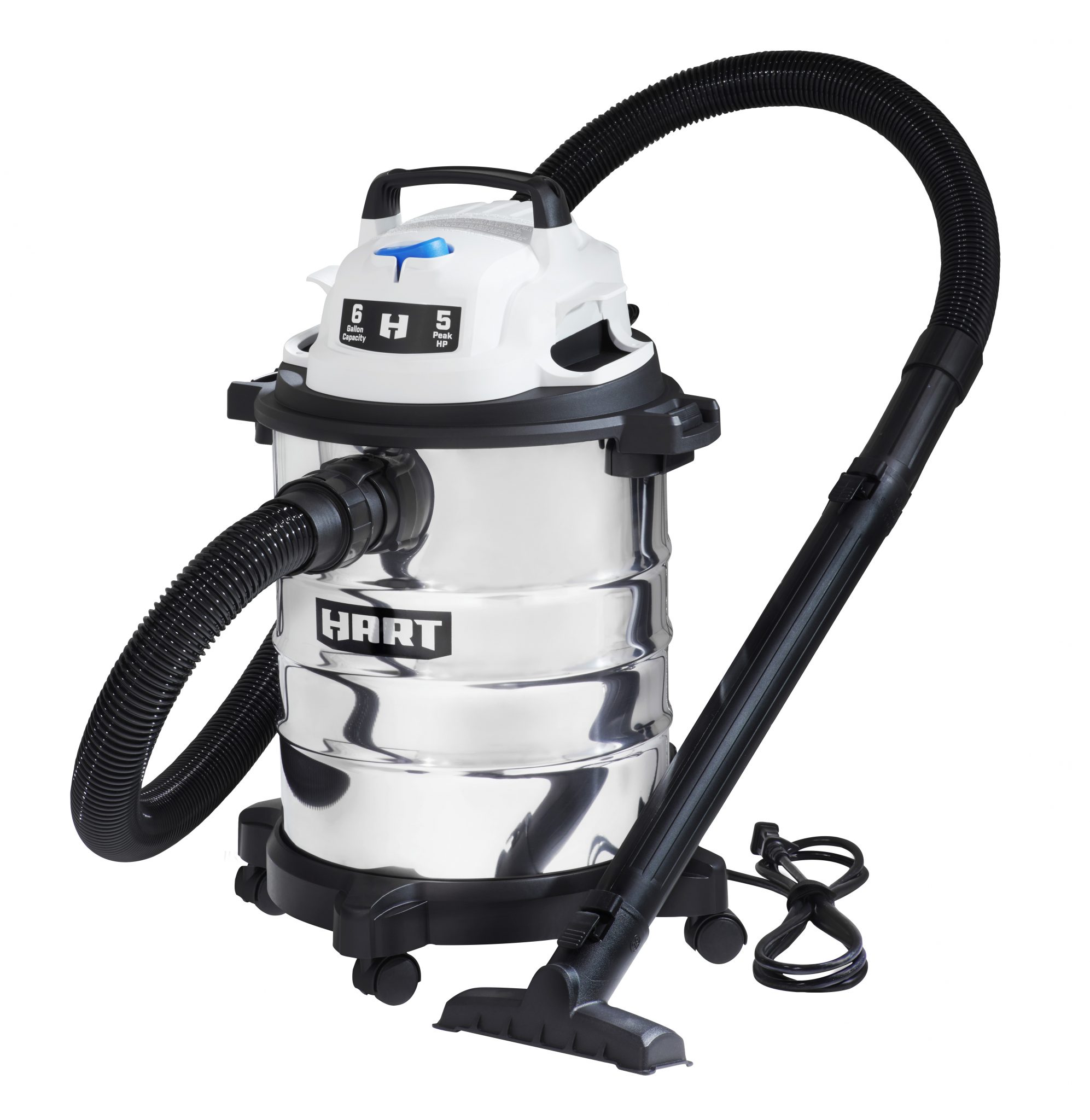 LIVE NOW: Hart 6 Gallon Stainless Steel Tank Wet/Dry Vacuum $29.00 Hart 6 Gallon Stainless Steel 5 Hp Wet/dry Vacuum