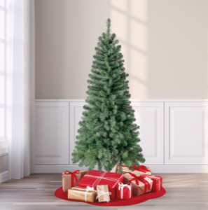 6 Foot Holiday Time Non-Lit Wesley Pine Green Artificial Christmas Tree $22