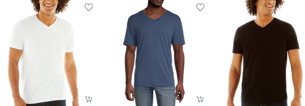 Arizona Super Soft Men's V Neck Short Sleeve T-Shirts $3.74