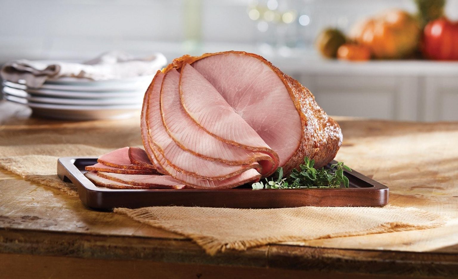 Buy 1, Get 1 FREE Honey Baked Ham Slices by the Pound.