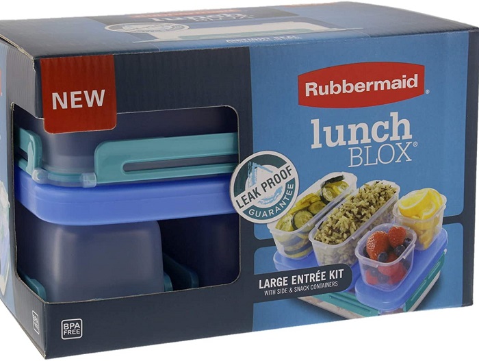 Rubbermaid LunchBlox Entree Kit Food Container Set, 5 Containers