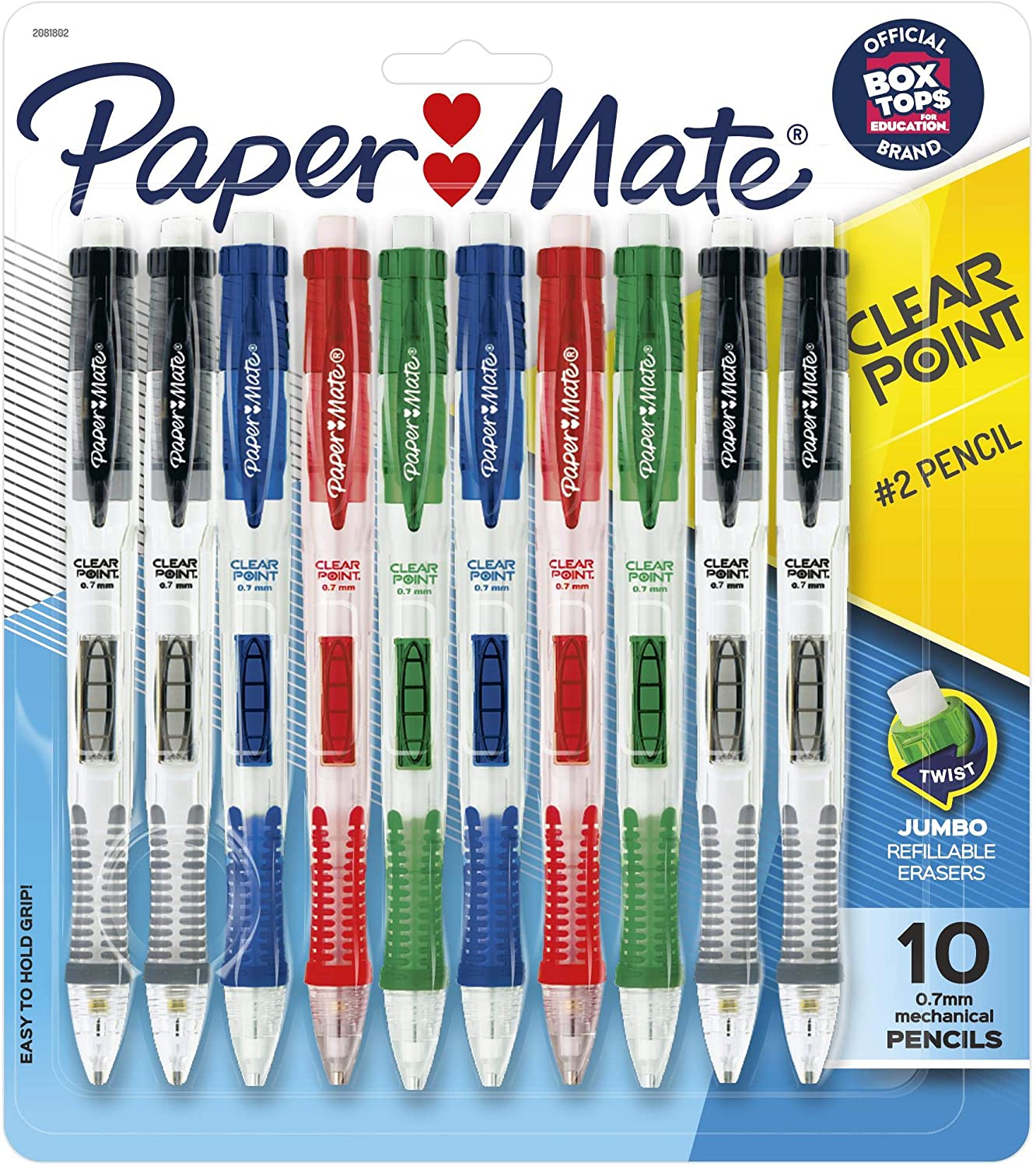 Worstelen behalve voor Evaluatie Amazon Lowest Price: 10 Pack Paper Mate Clearpoint Mechanical Pencil, 0.7  mm, Assorted, Refillable