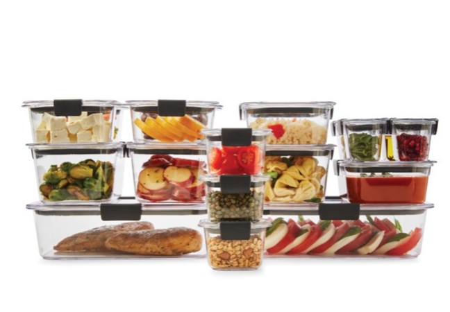 Rubbermaid Brilliance Food Storage Containers, 36 Piece Set, Leak-Proof,  BPA Free, Clear Tritan Plastic $35 Shipped