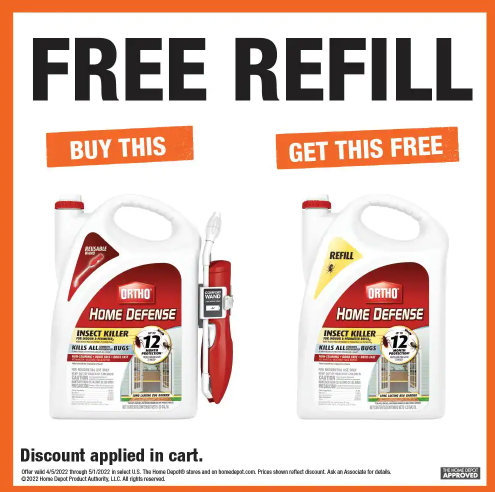 Home Depot: Buy Ortho Home Defense Get The Refill FREE Plus FREE Shipping!