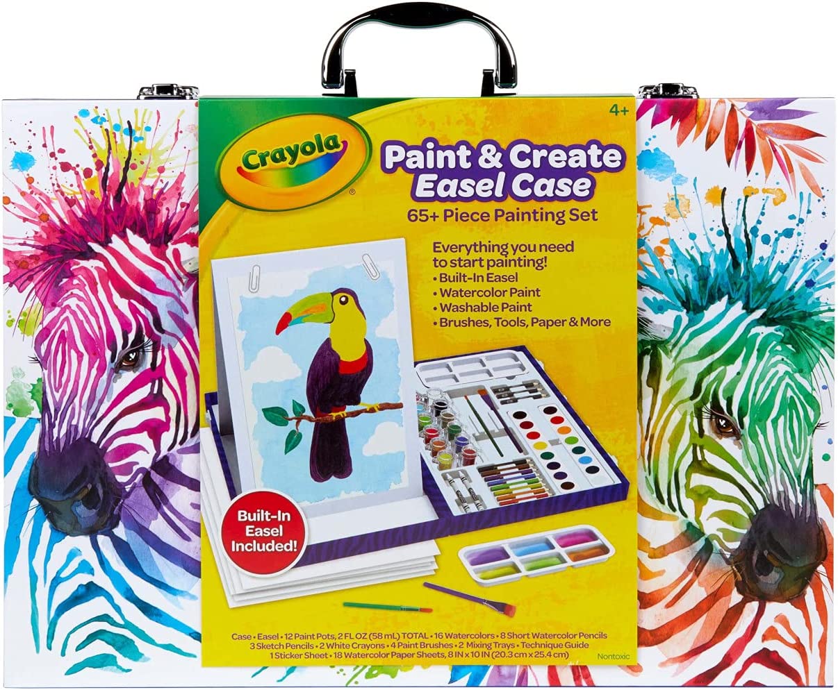 Lowest Price: Crayola Table Top Easel & Art Kit (65 Pcs), Kids  Painting Set