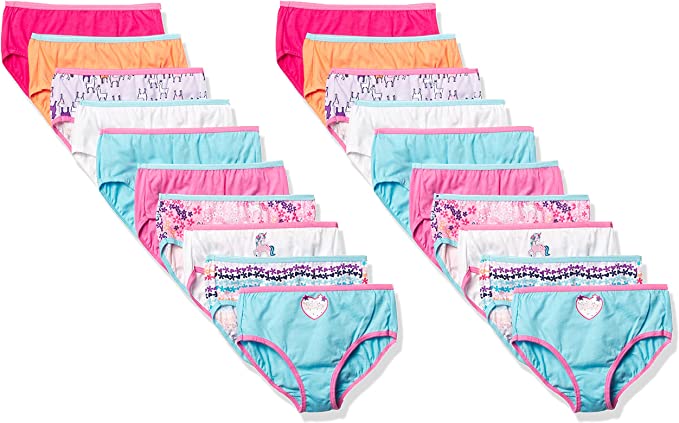 Lowest Price: 20 Count Hanes Girls Underwear