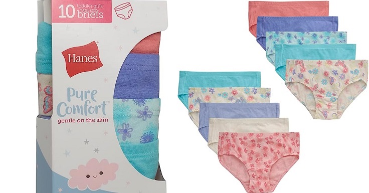 Lowest Price: Hanes Girls and Toddler Underwear