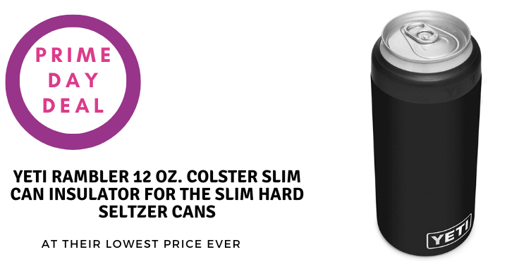 Yeti - 12 oz Rambler Colster Slim Can Insulator Black