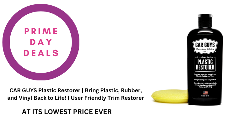 Prime Day Deal: CAR GUYS Plastic Restorer, Bring Plastic, Rubber,  and Vinyl Back to Life!