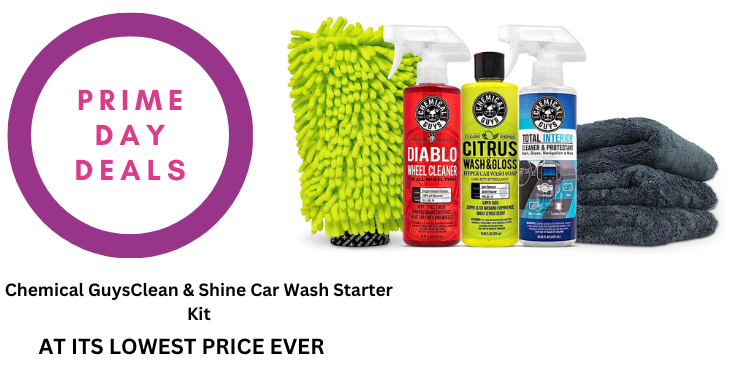 Prime Day Deal: Chemical GuysClean & Shine Car Wash Starter Kit