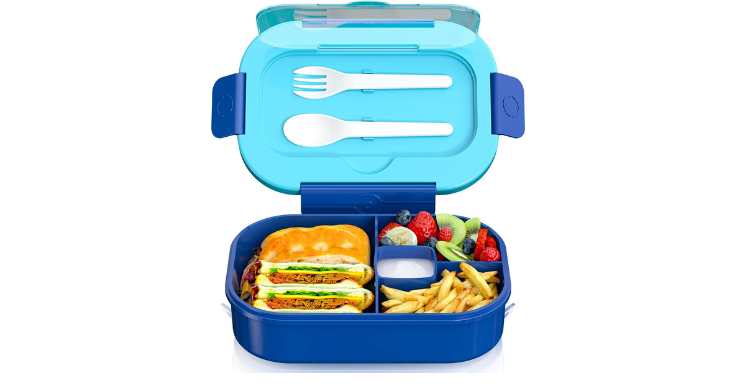 Lowest Price: 4 Compartment Bento Box with Cutlery