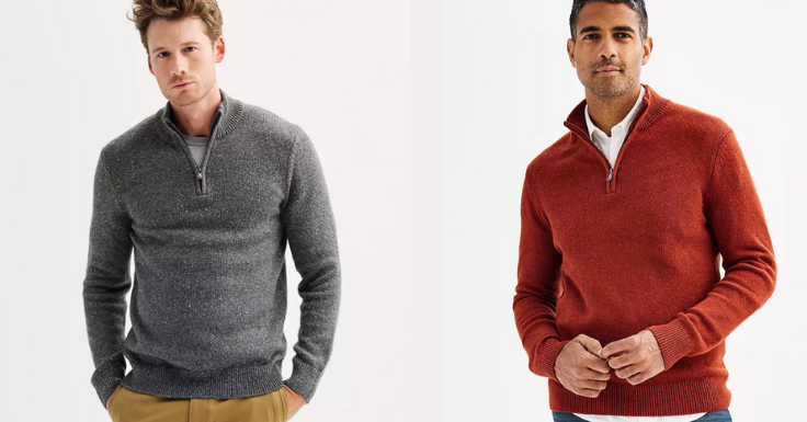 Men's Sonoma Goods For Life® Quarter-Zip Sweater $25