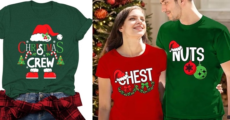 Amazon Christmas Tees: Trendy Holiday Shirts You’ll Love